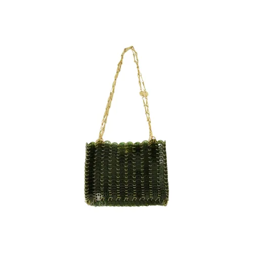 Paco Rabanne Акриловая Сумка через плечо Женская Зеленая