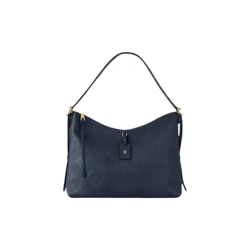 LOUIS VUITTON Carryall Коровья кожа Сумка для покупок Сумка Сумка через плечо Средняя Женская Морской синий