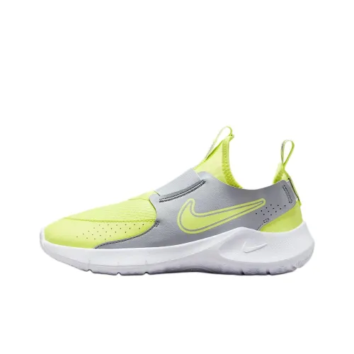 Nike Flex Runner 3 Детская беговая обувь Низкий топ Желтый/Белый Школьный возраст