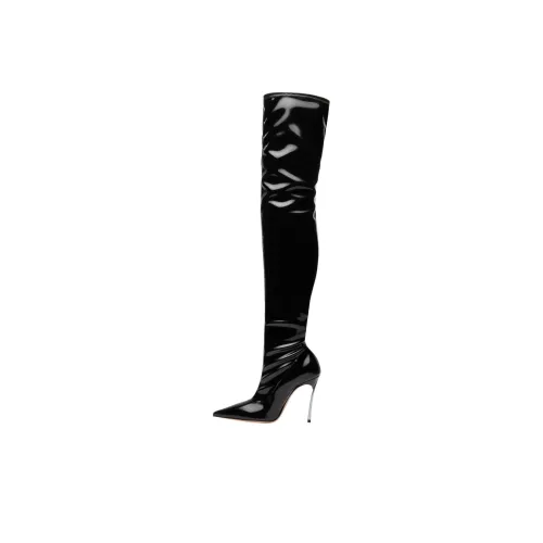 Casadei Superblade Narcisist Over The Knee Boots 10 см Женские Черный