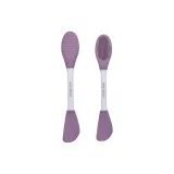 Фиолетовая двойная головка, силиконовая маска для лица, щетка, 1: 2 упаковки