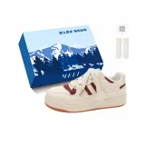 Бежевый Красный - Эксклюзивная обувь Коробка - Включает носки.