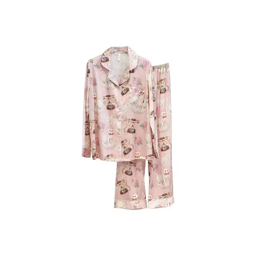 WANANNI Пижамный комплект женский розовый
