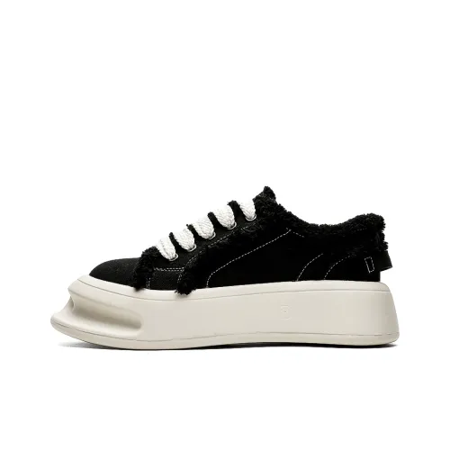 Mo Xu Устойчивые к истиранию низкие кеды унисекс черные