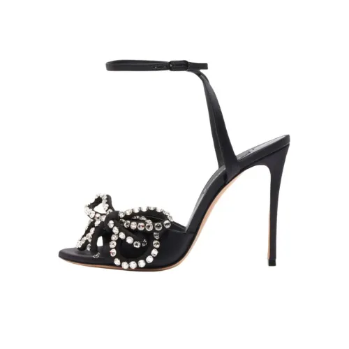 Casadei Judith One Sandals Strap 10 см Женские Черные