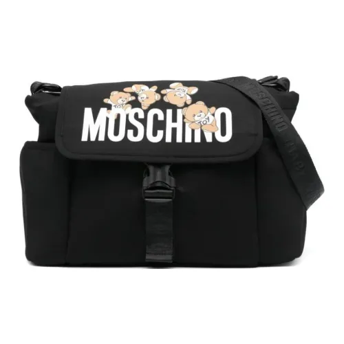 MOSCHINO Полиэстер Mommy And Baby Сумка с мешком для хранения подгузников Детский Черный