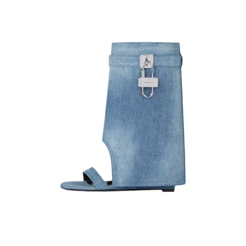 Givenchy Shark Lock Ботильоны 9,4CM Женские Синий