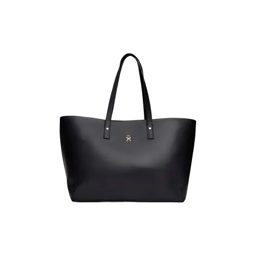 Tommy Hilfiger ПУ (полиуретан) Тоут Сумка Сумка для покупок Сумка Сумка через плечо Женская Черная