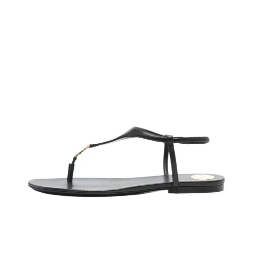 SAINT LAURENT Bridget one Ремень Сандалии Женские Черный