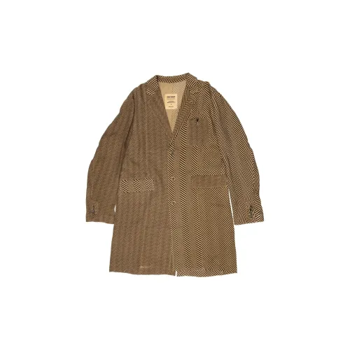 UMA WANG SS25 Пальто Мужское Caramel Brown