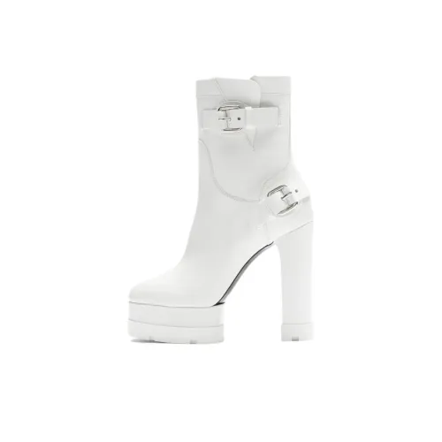 Casadei Nancy Rock Ботильоны 12 см Женские Белые