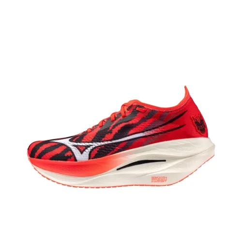 Mizuno Slip-resistant Abrasion-resistant Low Top Marathon Running Shoes Men's Red Blue Мицубо Slip-resistant Abrasion-resistant Низкий топ Марафон Беговые кроссовки Мужские Красный Синий