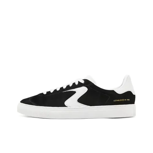 Skechers Court Classics Low Топ Скейтборд Кроссовки Мужские Черные Белые