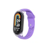 Сиреневый ремень + прозрачный чехол