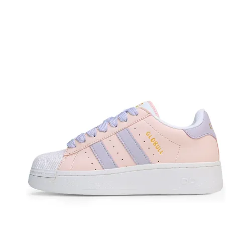 GLO BULL Нижняя юбка Резистентная Устойчивая к истиранию Дышащие Низкие Кроссовки для скейтбординга Женские Коричневый Розовый