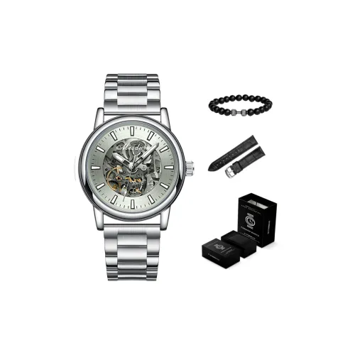 MESDUN Автоматический Механический Механизм Мужские Часы 42 мм Черный