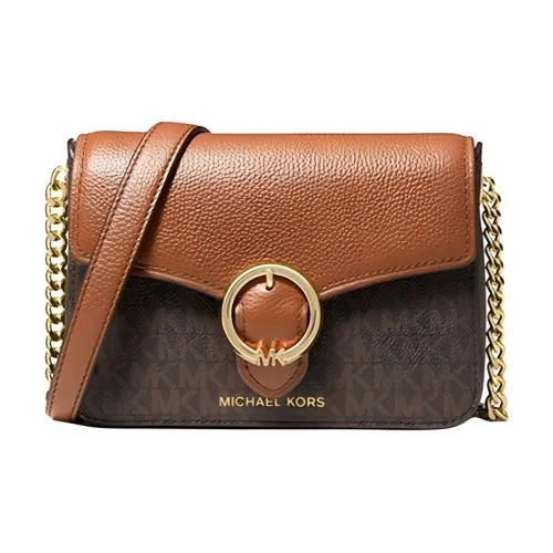 MICHAEL KORS Wanda Кожа Сумка через плечо Сумка на плечо Маленькая Женская Коричневая