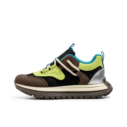 Bull Thunder Амортизация Высота Увеличение Низкий Топ Толстая Подошва Мужские Кроссовки