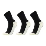 Носки Crew, клей, точка, футбольные носки, черный, 3 упаковки.