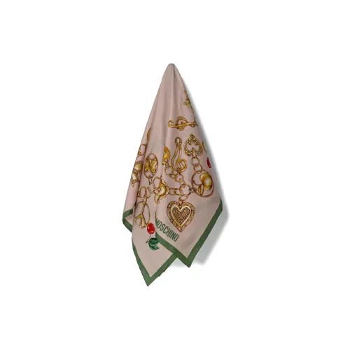 MOSCHINO Шелковые шарфы Женские Светло-розовый