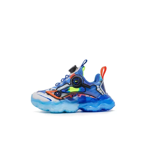 Warrior Cloud Sail Series Slip-Resistant Anti-KICK Легкий Амортизирующий Низкий Топ Беговые Кроссовки Синий Черный Детский