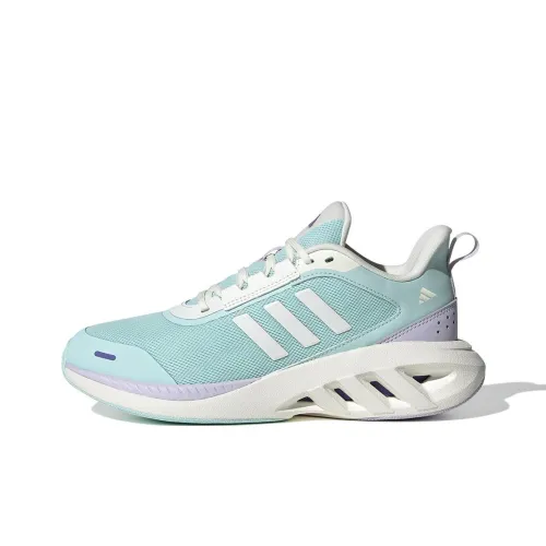 Adidas ALL DAY POWER Slip-resistant Abrasion-resistant Low Top Casual Running Shoes Women's Blue Adidas ALL DAY POWER Противоскользящий Устойчивый к истиранию Низкий Топ Повседневные Беговые Кроссовки Женские Синие