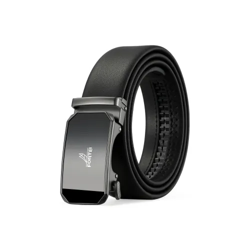 FORTEI Ремни из коровьей кожи Мужские Черные Ширина 3,5 см