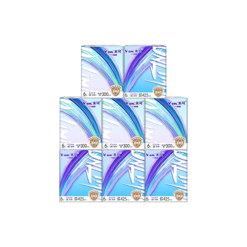 V GIRL V3 Маленький FLOATING Ядерный Для дневного и ночного использования Гигиенические прокладки Светлые и Дышащие 8 Сумка