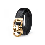 Золотой + узор крокодила ремешок