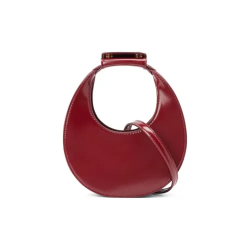 Staud Кожа Полумесяц Сумка Сумка через плечо Сумка для женщин Бордовый Красный