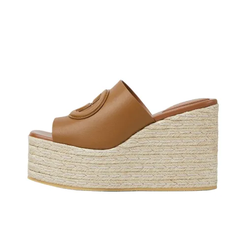 GUCCI Interlocking Слипоны 7,3 см Женские Коричневый