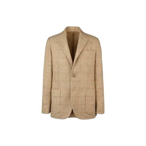 TOD'S SS25 Бизнес-костюм Пальто Мужской Коричневый