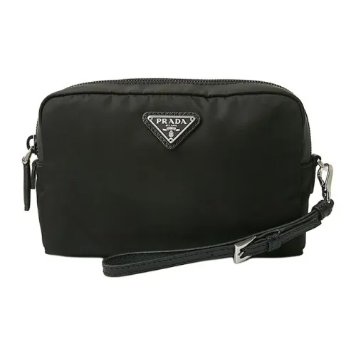 PRADA RE Edition Нейлоновая ткань Сумка на запястье Сумка для хранения Клатч Унисекс Черный