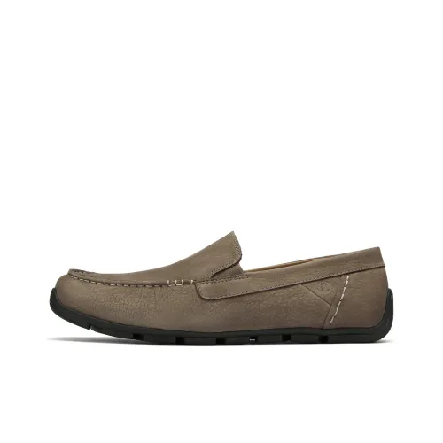 Clarks Мужские повседневные туфли Low Top Серый 261826487 Мужской