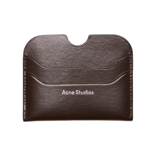 ACNE STUDIOS Телячья кожа Держатель для карт Женский Шоколадный коричневый