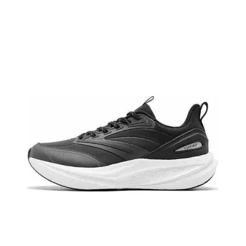 QIAODAN Slip-resistant Abrasion-resistant Low Top Casual Running Shoes Men's Dark Gray QIAODAN Противоскользящий Устойчивый к истиранию Низкий Топ Повседневные Беговые Кроссовки Мужские Темно-Серый