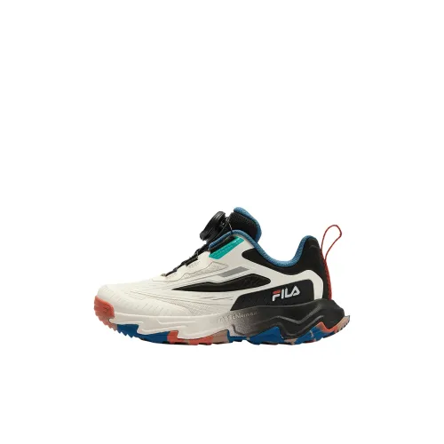 FILA KIDS Змея Леопард Обувь Дышащий Низкий Топ Feile Кроссовки для тренировок Прозрачный Белый Черный Детский