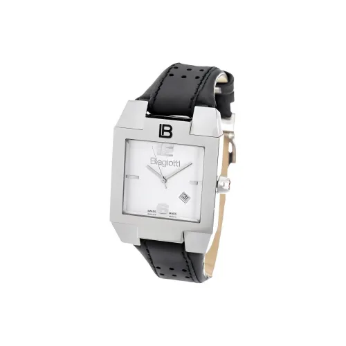 Laura Biagiotti Наручные часы Кварцевый механизм Кожаный ремешок 36 мм Белый циферблат Мужские часы