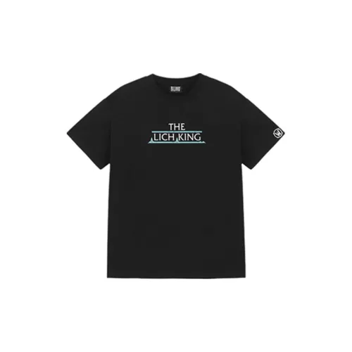 Блэизард ВоВ Blizzard Лич Король T Футболка Черный Мерч по IP