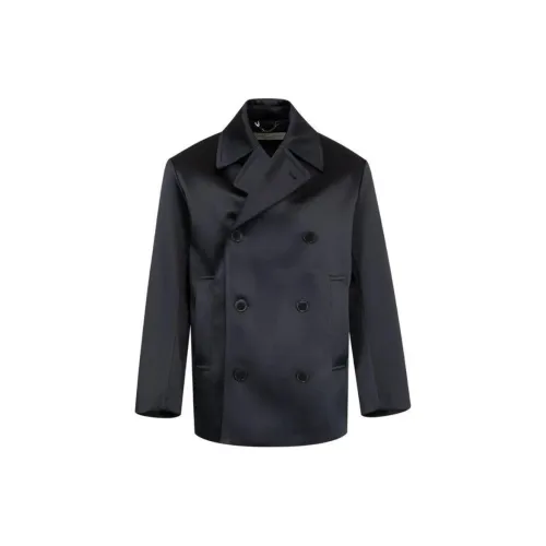DRIES VAN NOTEN Синий Мужской Пальто