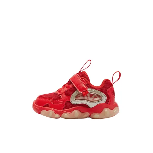 FILA KIDS Paw Светлая Обувь Легкая Амортизация Низкий Верх Кроссовки Feile для Детей для Тренировок