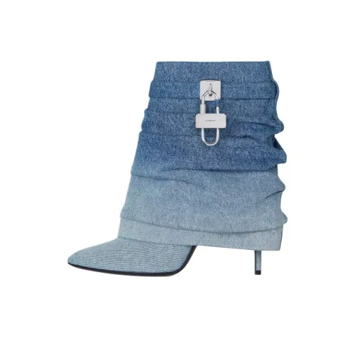 Givenchy Shark Lock Ботильоны 9,5 см Женские Синие