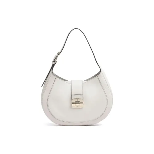 Furla Club 2 GRAIN LEATHER Полумесяц Сумка Сумка через плечо Средняя Женская Айвори