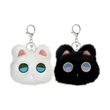 Котенок Squeak Подвеска - Белый + Черный