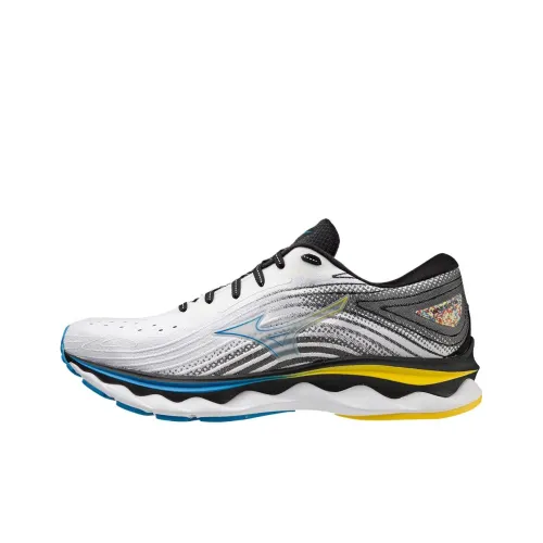 Mizuno Wave Sky 6 Low Топ Беговые кроссовки Мужской Серый Белый