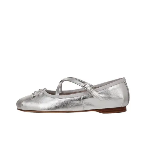 SAM EDELMAN Circus Туфли Мэри Джейн Женские Серебряные