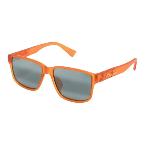 Maui Jim Ацетат Квадратные Солнцезащитные Очки Мужские Оранжевые