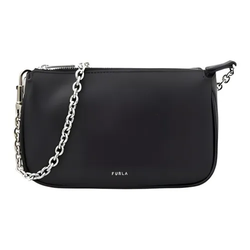 Furla Moon Кожа Сумка через плечо Мини Женская Черная