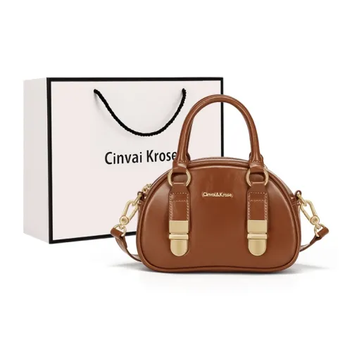 CinvaiKrose Сумка через плечо из коровьей кожи с синтетической кожей маленькая женская коричневый черный