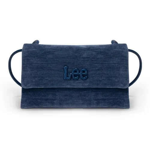 Lee Ткань Сумка через плечо Стандартная Женская Джинсовый Синий